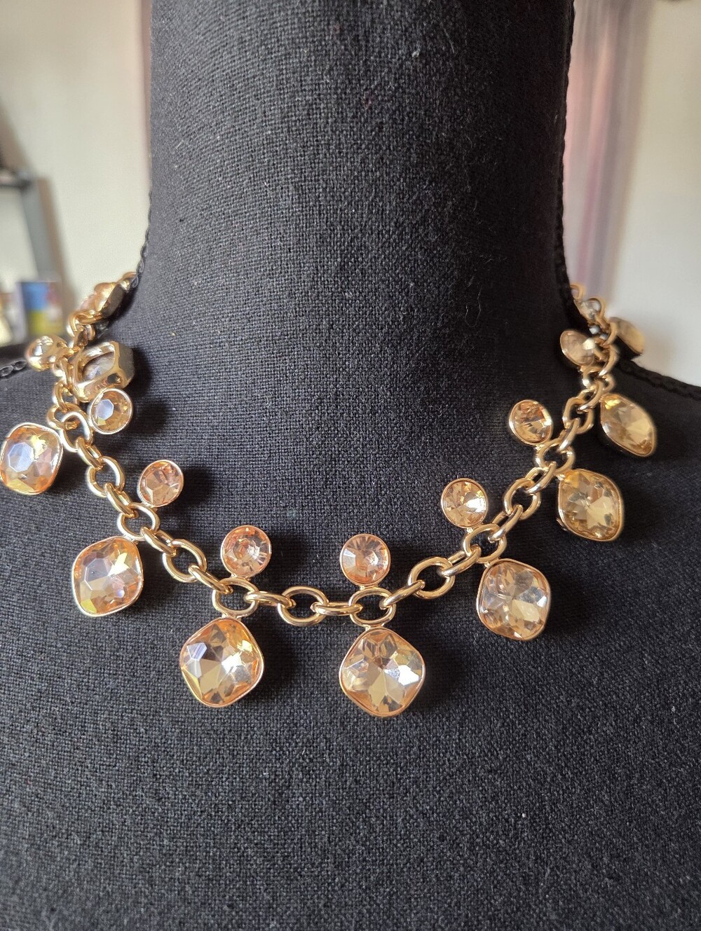 I.N.C. Gold-Tone Mixed Stone Statement Necklace